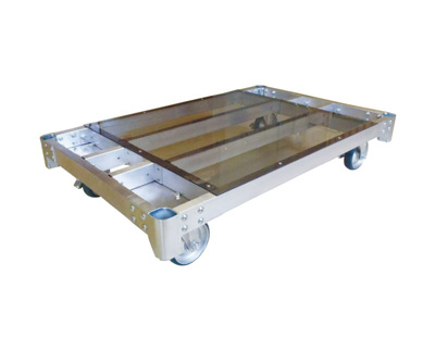 アルミ製新型平床台車画像1【ALH1275-150】クリックで拡大表示