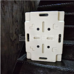 超高分子ポリエチレン製静音エラストマースタッキング式平台車【CASANEL4560F】KAカーキクリックで拡大表示