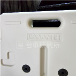 超高分子ポリエチレン製静音エラストマースタッキング式平台車【CASANEL4560F】CASANELロゴアップクリックで拡大表示