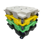 樹脂製静音スタッキング式平台車【CASANEL4560F】多色積み重ね画像クリックで拡大表示