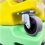 超高分子ポリエチレン製静音エラストマースタッキング式平台車【CASANEL4560F】積み重ねアップ画像クリックで拡大表示