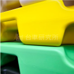 超高分子ポリエチレン製静音エラストマースタッキング式平台車【CASANEL4560F】本体積み重ねアップ画像クリックで拡大表示