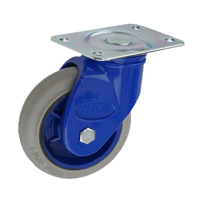 上杉輸送機製作所（PRESTAR）グレーゴム自在キャスター【DPG-P100RG】