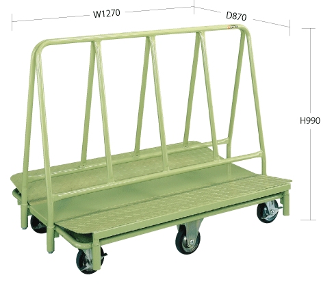 サカエ RTA-128（スチール製長尺運搬立てかけ台車）販売ページ | 物流