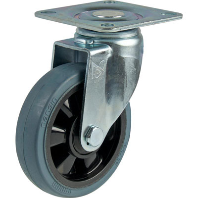 ナンシングレーゴム自在微音キャスター【STLS-150NRBグレー】