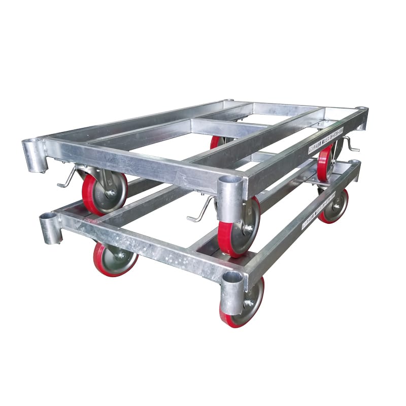 角パイプ製平台車